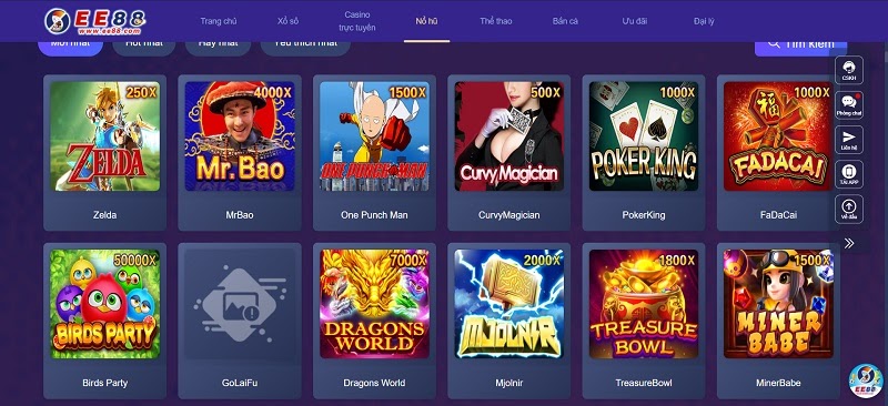 Game slots nổ hũ EE88