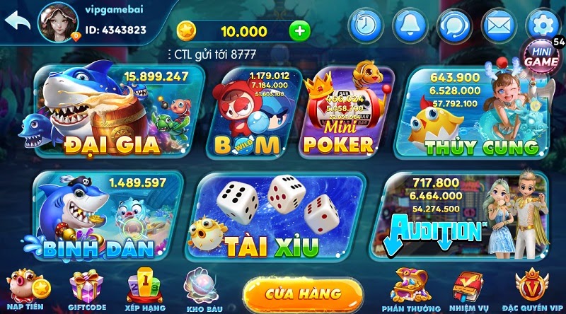 Giao diện Bắn Cá Tài Lộc