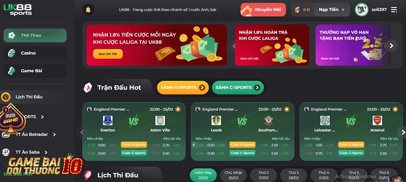 Nhà cái cá cược trực tuyến uy tín nhất năm 2023