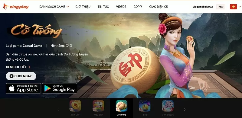 Giao diện Zing Play