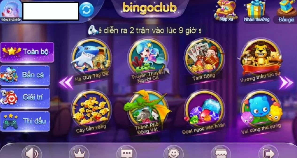 Nhận thưởng BinGo Club